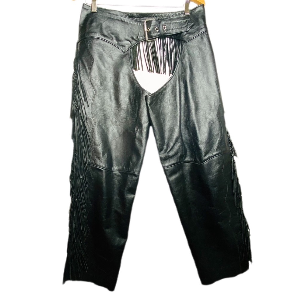 Medium Ladies Fringe Leather Chaps